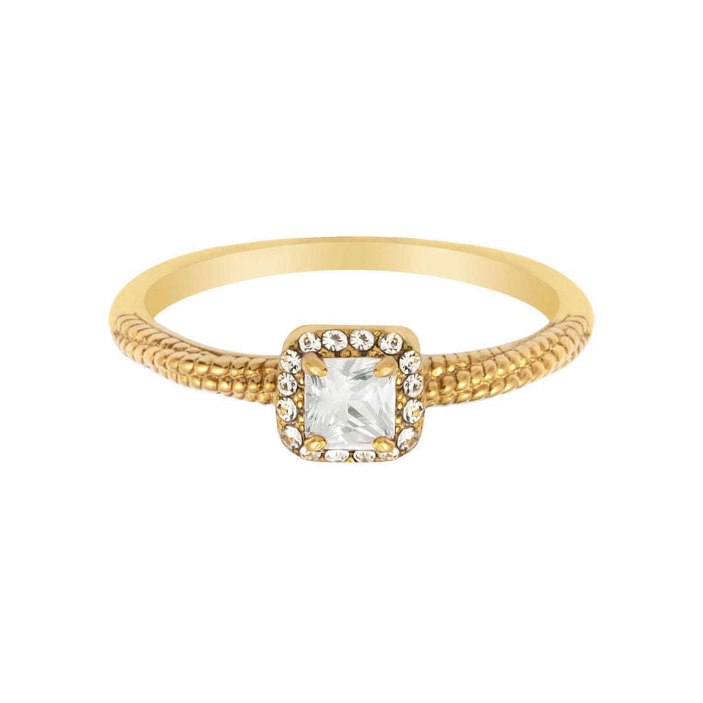 BohoMoon Stainless Steel Fortune Ring Gold / US 5 / UK J / EUR 49 (x small)
