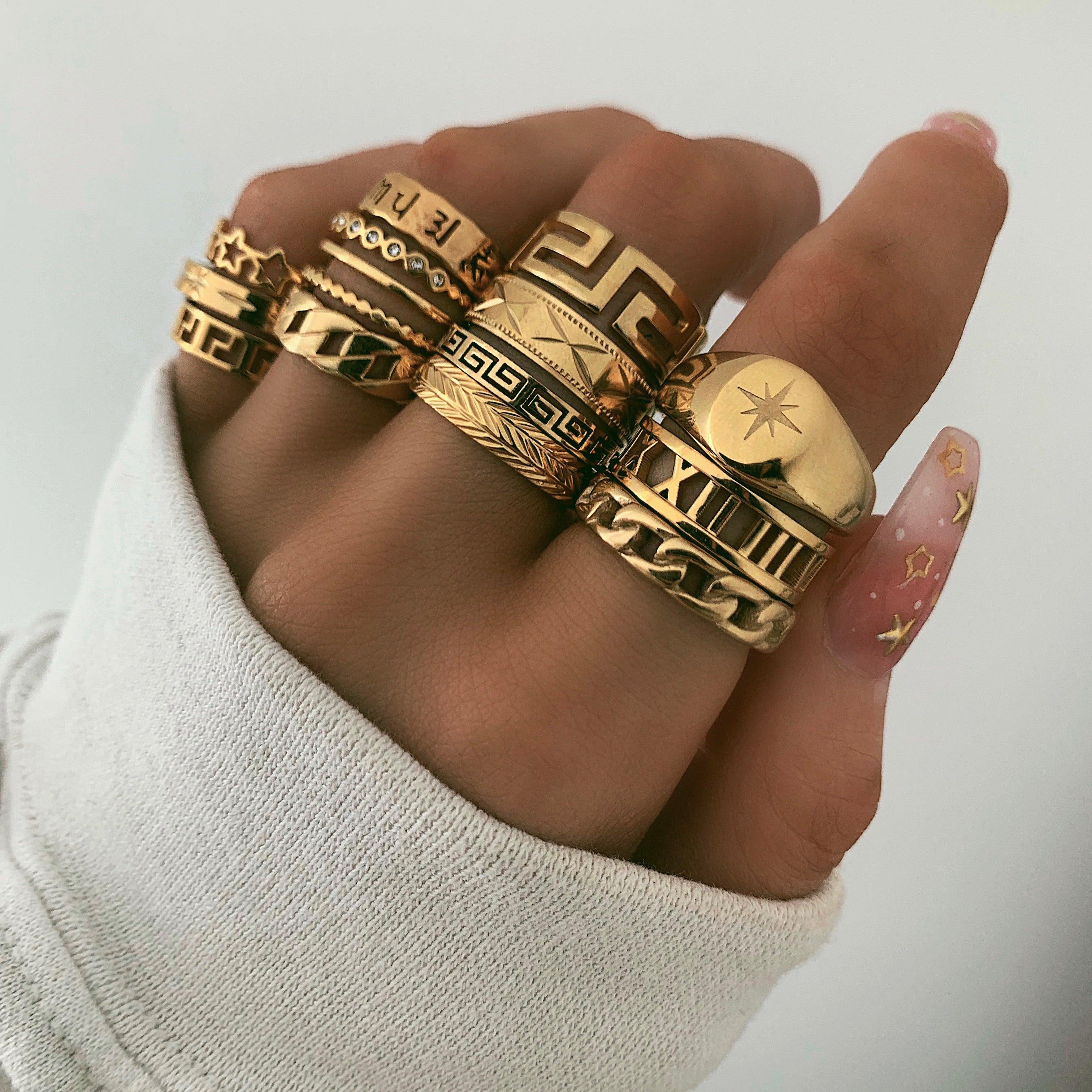 Greek Key Ring