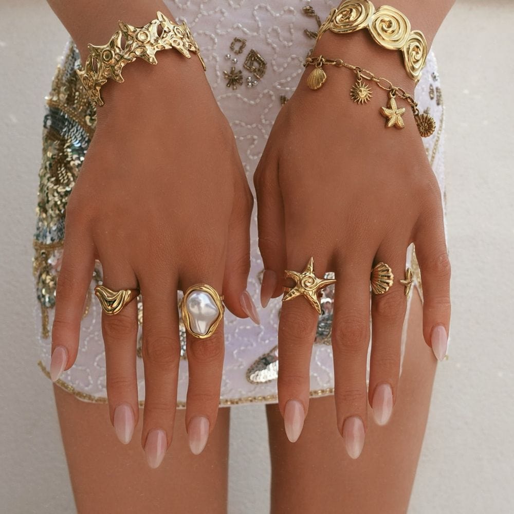 Laurel Pearl Ring