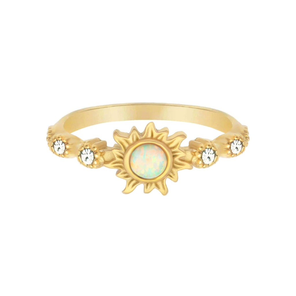 Bohomoon Stainless Steel Tranquil Opal Ring